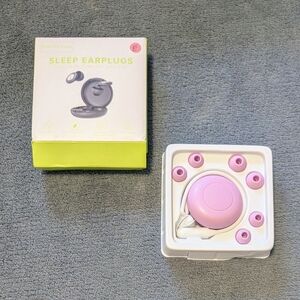Pink Sleep Earplugs with Case